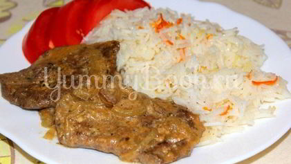 Рецепт Нежной печени в сметане