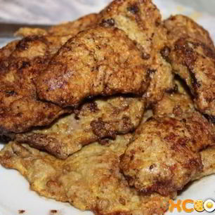 Рецепт Отбивных из печени свиной