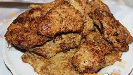 Рецепт отбивных из печени свиной