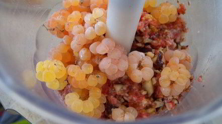 Рецепт печени-гриля с инжирно-малиновым соусом