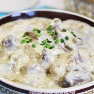 Рецепт Печени индейки со сметаной