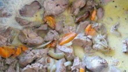 Рецепт печени куриной с молоком