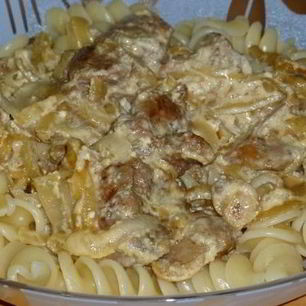 Рецепт Печени куриной, жаренной со сметаной