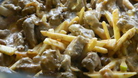 Рецепт печени по-строгановски