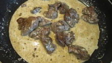 Рецепт печени под соусом