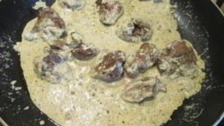 Рецепт печени под соусом