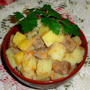 Рецепт Печени с картошкой в мультиварке