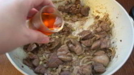 Рецепт печени с луком тушеная