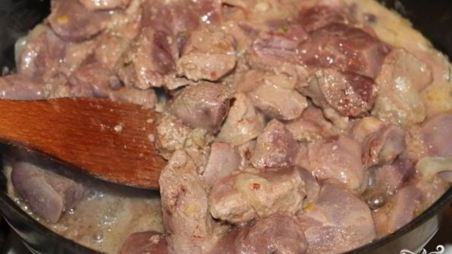 Рецепт печени с молоком