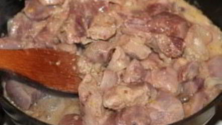 Рецепт печени с молоком