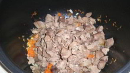 Рецепт печени с овощами в мультиварке