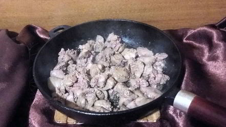 Рецепт печени с овощами за 15 минут