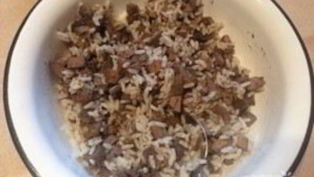 Рецепт печени с рисом в тесте