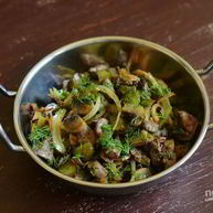 Рецепт Печени с солеными огурцами