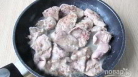 Рецепт печени, тушенной с грибами