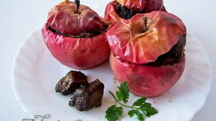 Рецепт Печени в яблоке