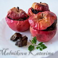 Рецепт Печени в яблоке