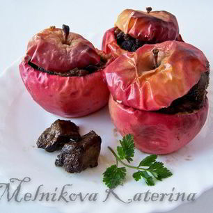 Рецепт Печени в яблоке