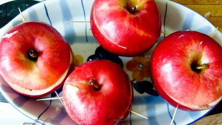 Рецепт печени в яблоке