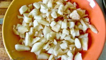 Рецепт печени в яблоке