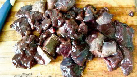 Рецепт печени в яблоке