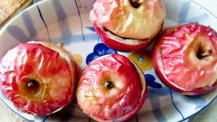 Рецепт печени в яблоке