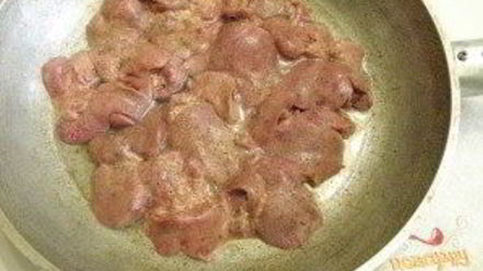 Рецепт печенки под соусом