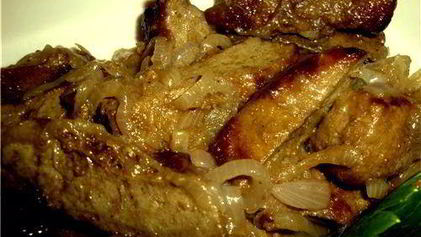 Рецепт Сочной говяжьей печенки