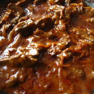 Рецепт Телячьей печени в восточном стиле