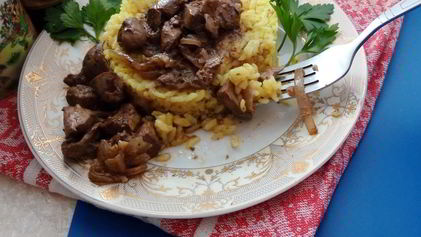 Рецепт Тушеной куриной печени