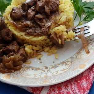 Рецепт Тушеной куриной печени