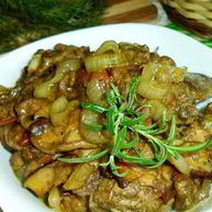 Рецепт Утиной печени с грибами