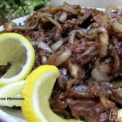 Рецепт Жареной куриной печени с луком