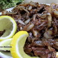 Рецепт Жареной куриной печени с луком