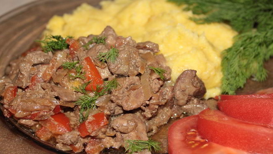 Рецепт жареной куриной печени