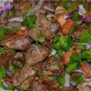 Рецепт Жареной печени по-грузински