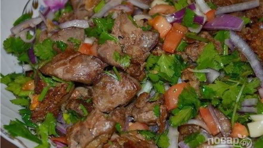 Рецепт жареной печени по-грузински