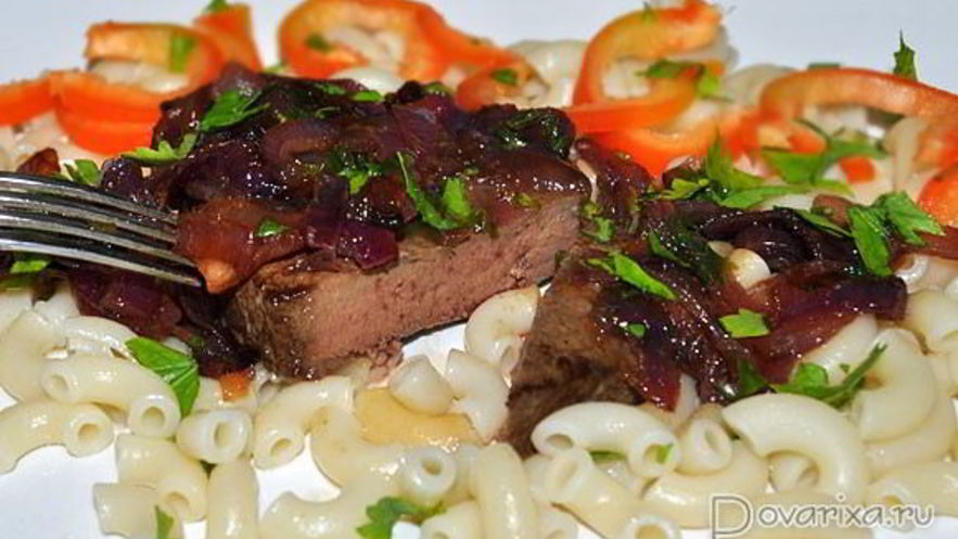 Рецепт жареной печени по-венециански