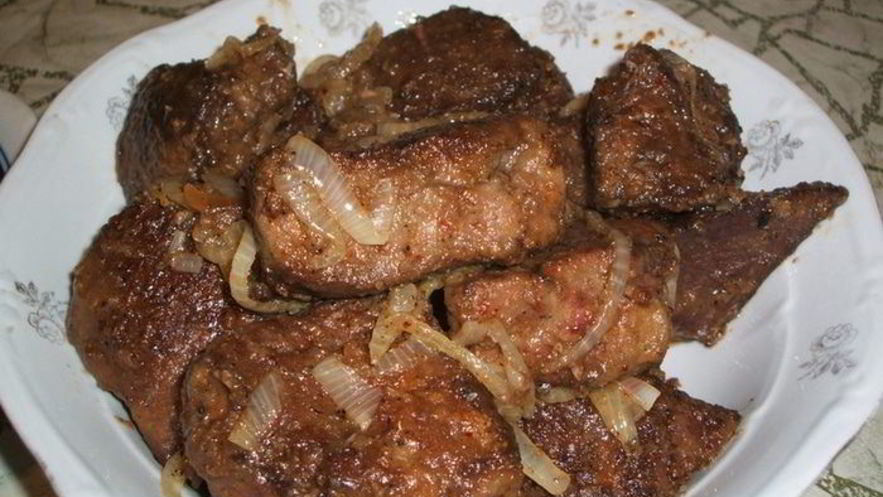 Рецепт жареной печени