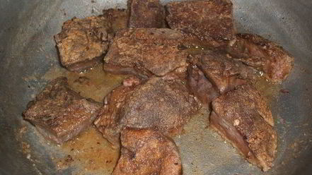 Рецепт жареной печени