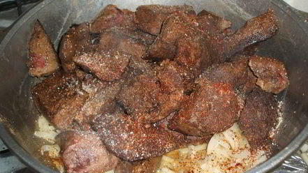 Рецепт жареной печени