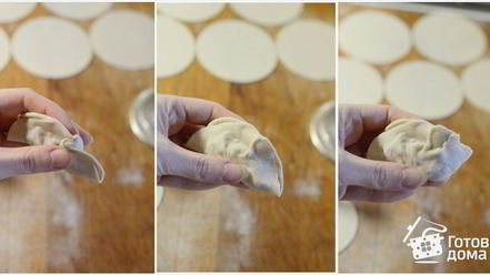 Рецепт китайских пельменей с капустой и грибами