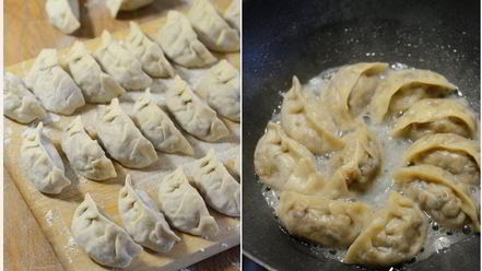 Рецепт китайских пельменей с капустой и грибами