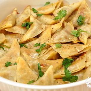 Рецепт Кундюмов — постных пельменей с грибной начинкой