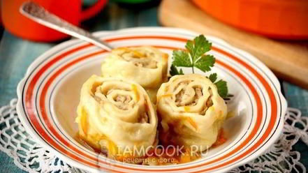 Рецепт ленивых пельменей на сковороде