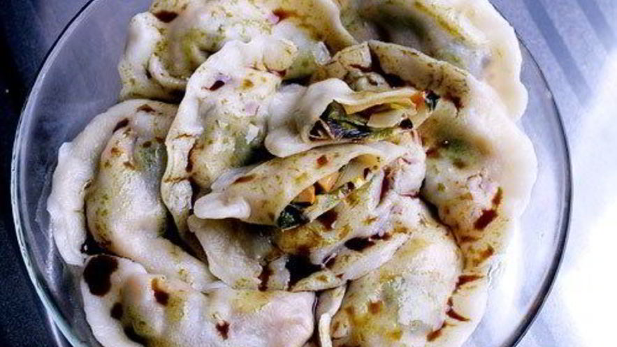 Рецепт пельменей с королевской вешенкой и пореем