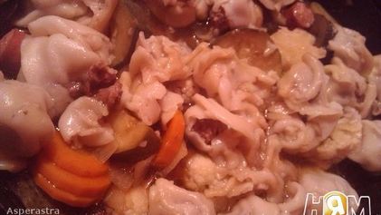 Рецепт Пельменей с овощами