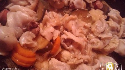 Рецепт пельменей с овощами