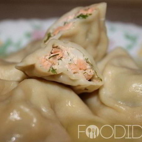 Рецепт Пельменей с семгой