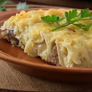 Рецепт Пельменей в духовке с сыром